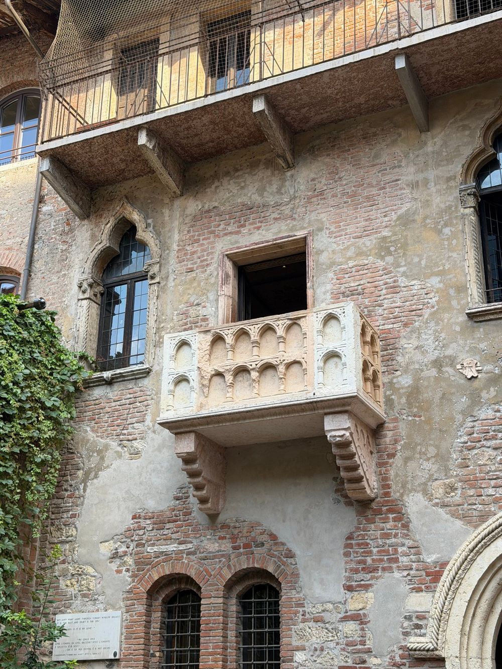Juliet's balcony in Verona