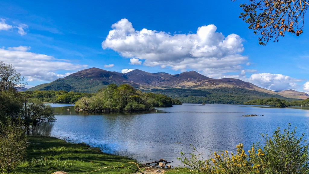 A lake and mountains in Killarney National Park