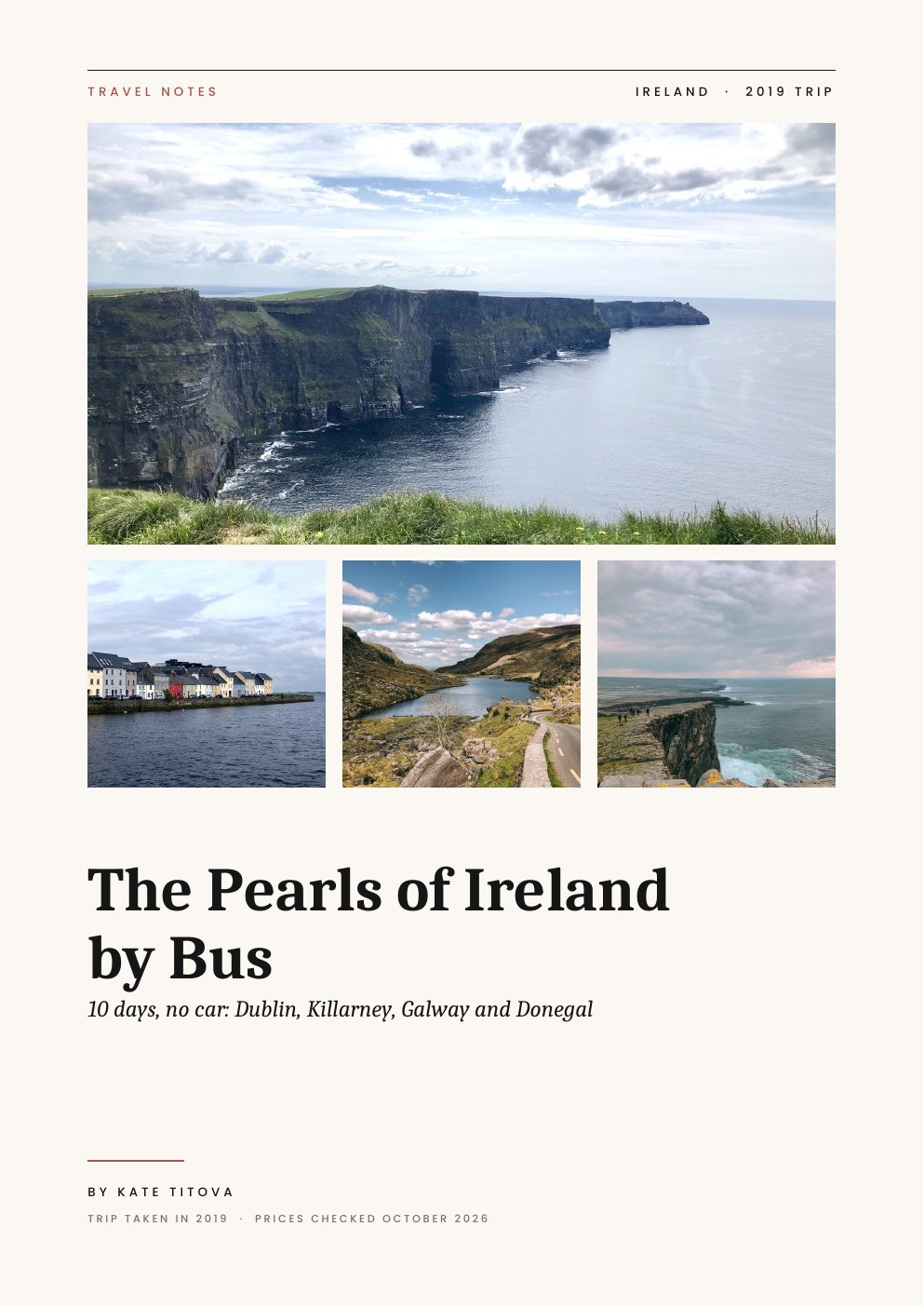 Cover of the Ireland PDF guide