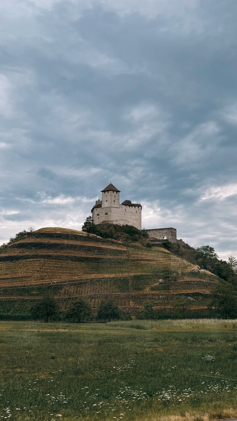 Gutenberg Castle on a terraced hill in Balzers