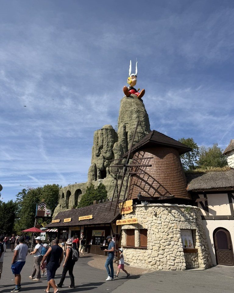 A themed square at Parc Astérix