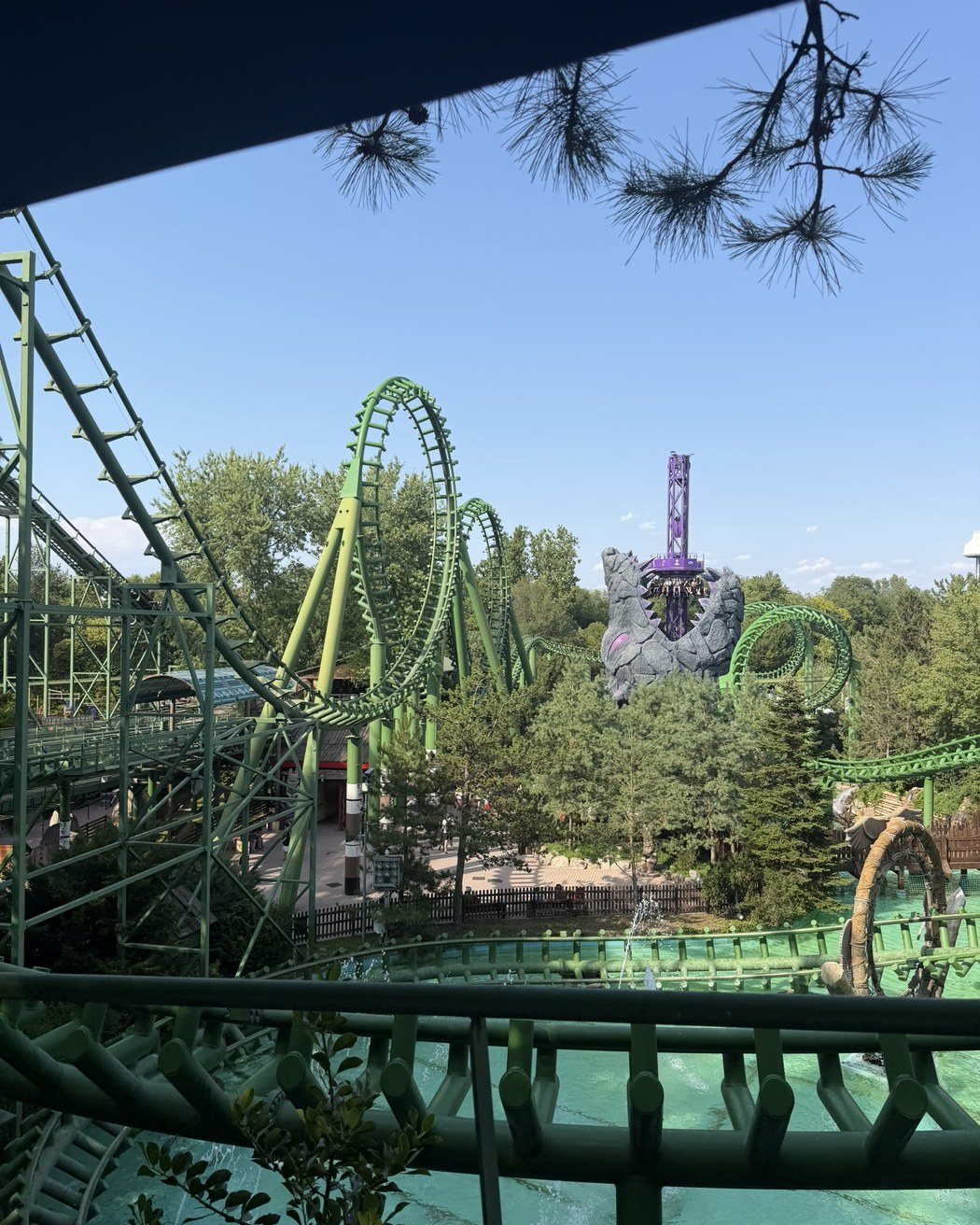 Roller coaster loops at Gardaland